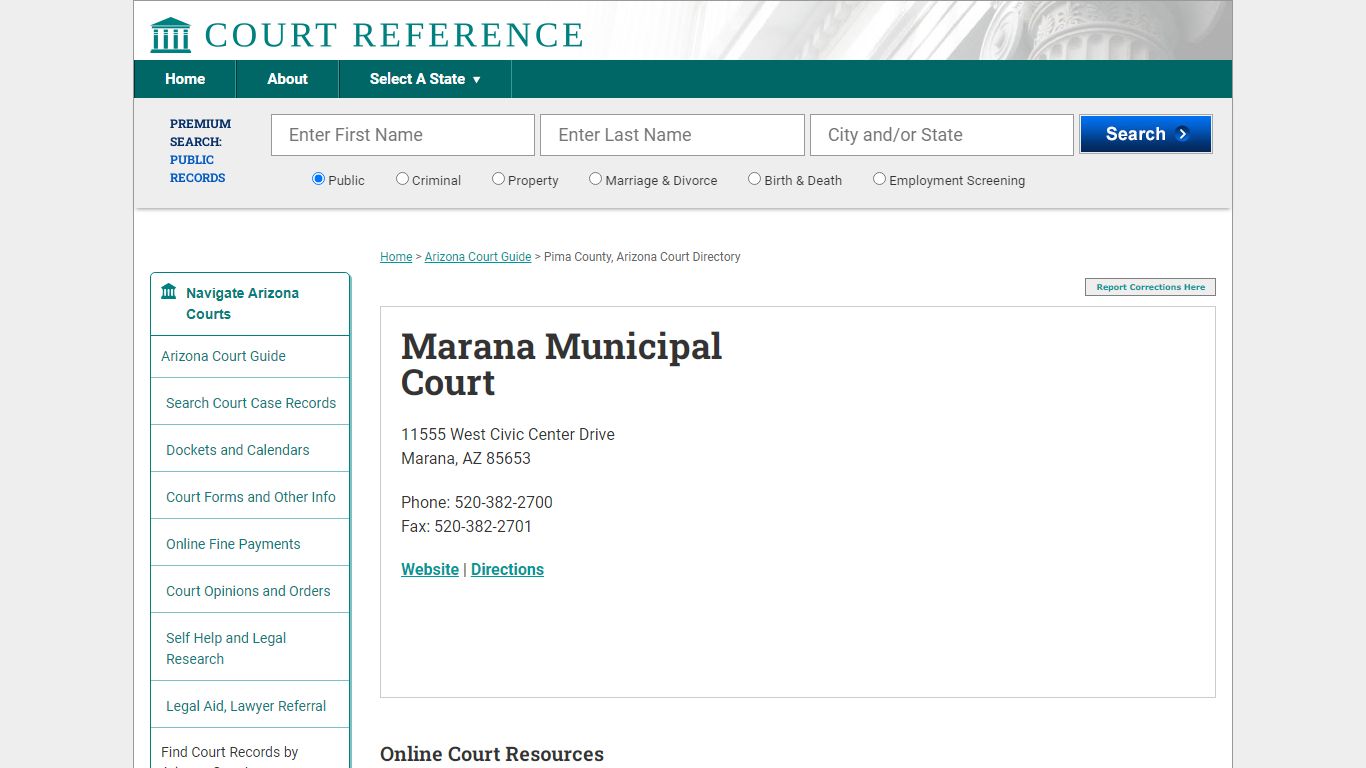 Marana Municipal Court